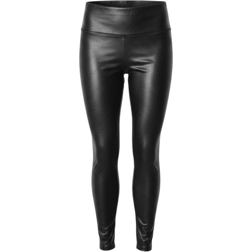 SPANX Faux Leather High Rise Leggings Womens‎ S Black Compression Shaper Pants